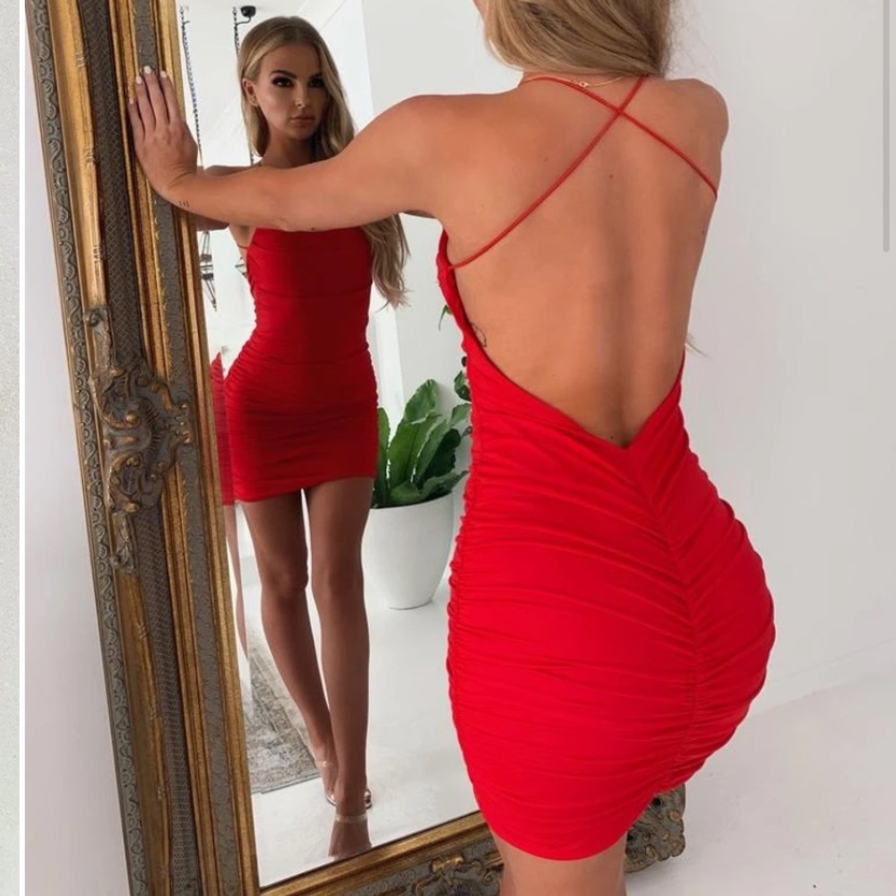 red dress